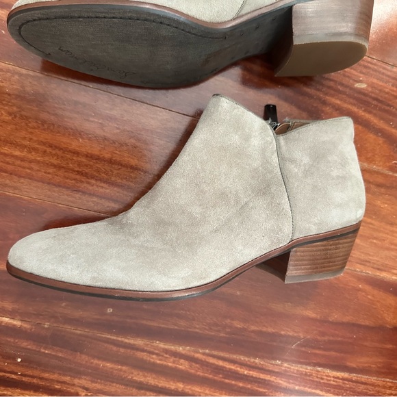 Sam Edelman 'Petty' Taupe Grey Suede Ankle Boots Booties Size 10 - Picture 6 of 16